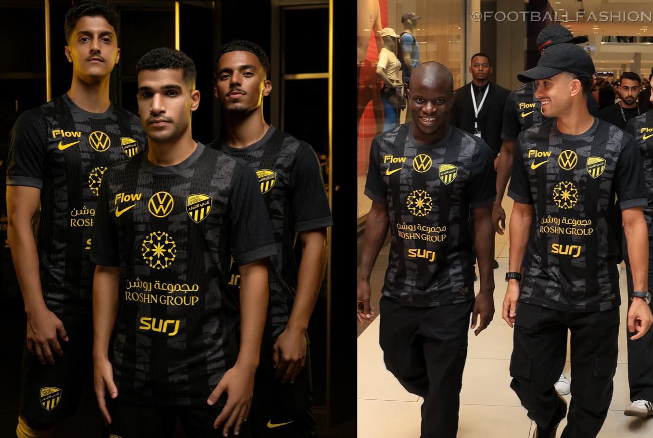 Al-Ittihad Nike 2025 2025/26 Football Kit, 2026 Shirt, 25/26 Soccer Jersey, Camiseta de Futbol 2025-26, Camisa 25-26, Camisola, Trikot, Maglia, Maillot
