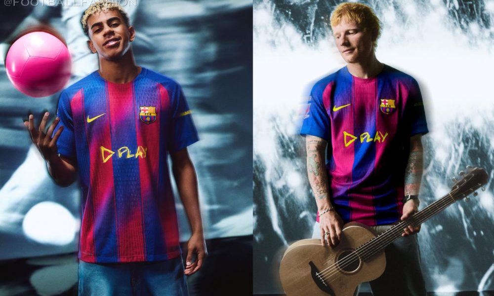 FC Barcelona Ed Sheeran Nike El Clasico 2025 2025/26 Football Kit, 2026 Shirt, 25/26 Soccer Jersey, Camiseta de Futbol 2025-26, Camisa 25-26, Camisola, Trikot, Maglia, Maillot
