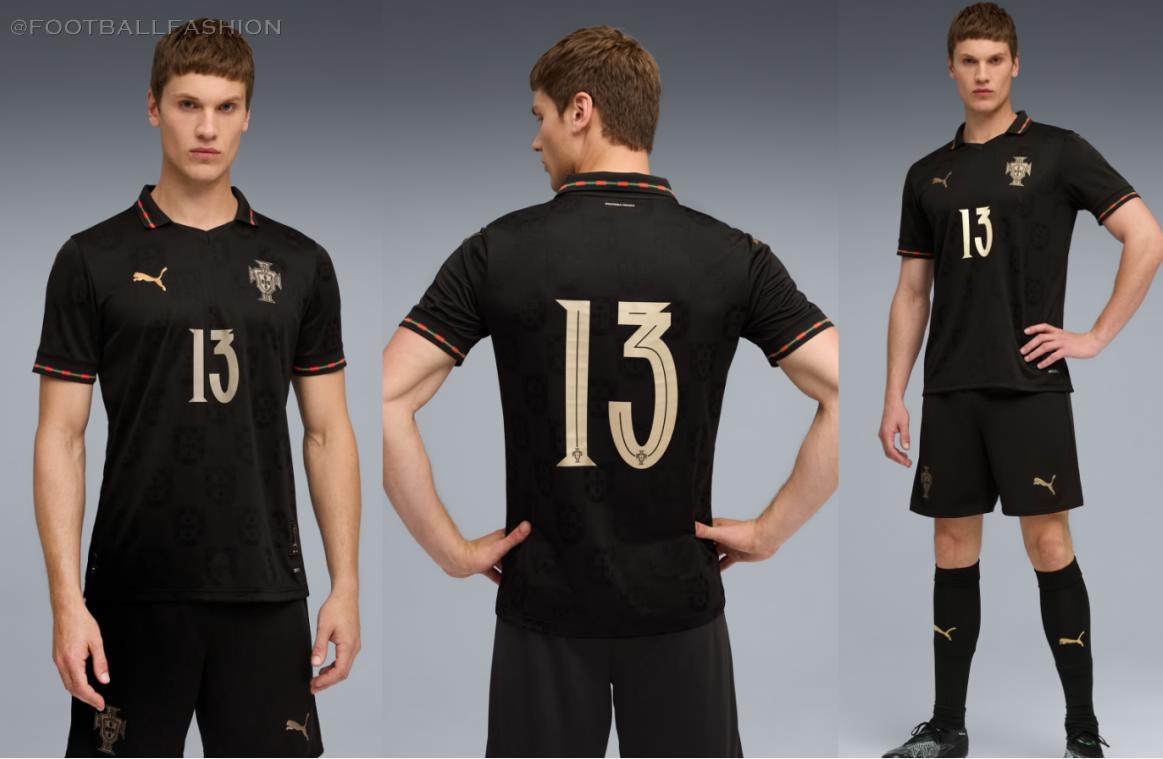 Portugal Eusébio PUMA Special Edition 2025 2025/26 Football Kit, 2026 Shirt, 25/26 Soccer Jersey, Camiseta de Futbol 2025-26, Camisa 25-26, Camisola, Trikot, Maglia, Maillot
