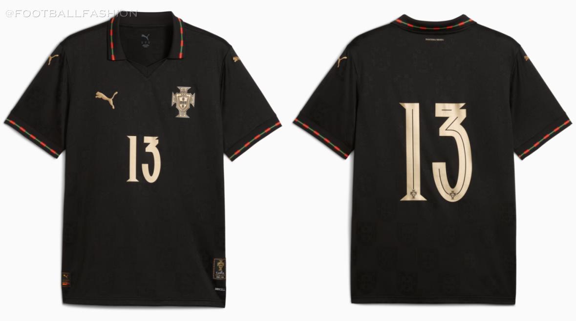 Portugal Eusébio PUMA Special Edition 2025 2025/26 Football Kit, 2026 Shirt, 25/26 Soccer Jersey, Camiseta de Futbol 2025-26, Camisa 25-26, Camisola, Trikot, Maglia, Maillot
