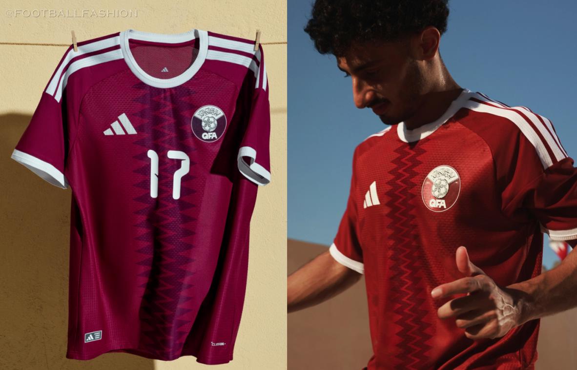 Qatar World Cup adidas 2025/26 Football Kit, 2026 Shirt, 25/26 Soccer Jersey, Camiseta de Futbol 2025-26, Camisa 25-26, Camisola, Trikot, Maglia, Maillot