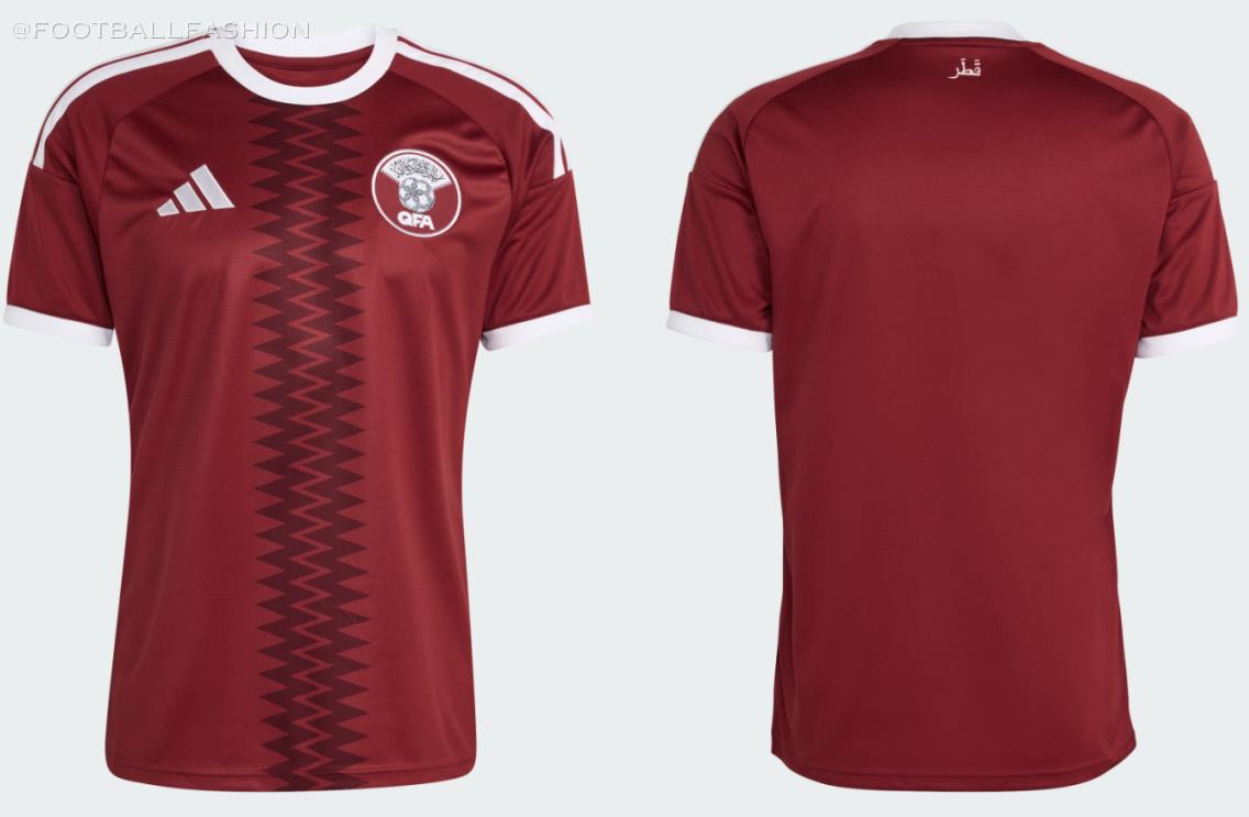 Qatar World Cup adidas 2025/26 Football Kit, 2026 Shirt, 25/26 Soccer Jersey, Camiseta de Futbol 2025-26, Camisa 25-26, Camisola, Trikot, Maglia, Maillot