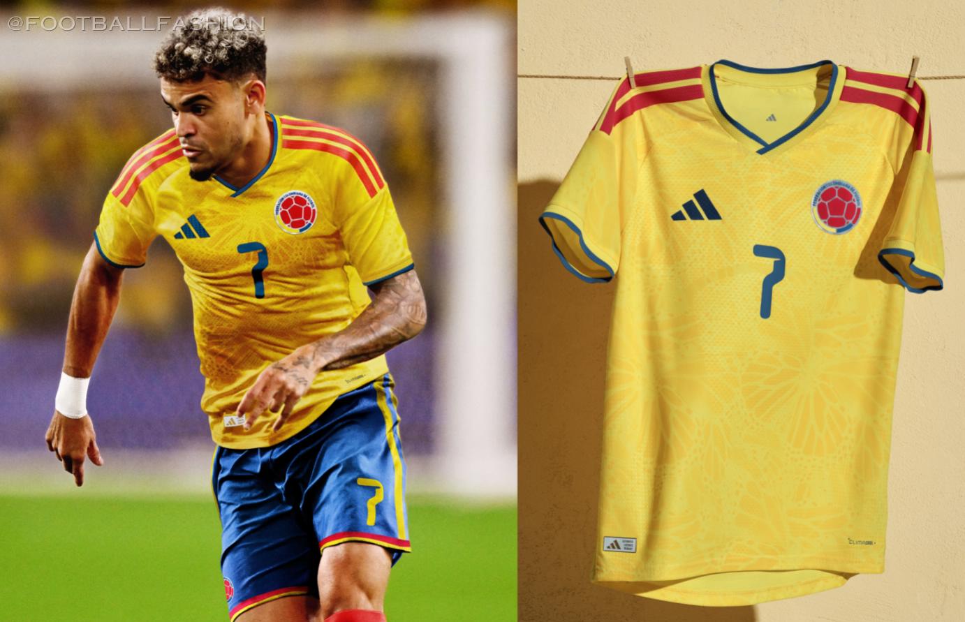 Colombia World Cup adidas 2025/26 Football Kit, 2026 Shirt, 25/26 Soccer Jersey, Camiseta de Futbol 2025-26, Camisa 25-26, Camisola, Trikot, Maglia, Maillot