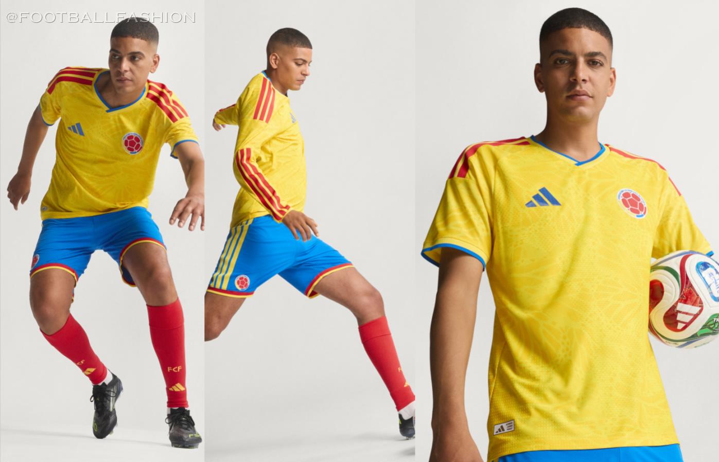 Colombia World Cup adidas 2025/26 Football Kit, 2026 Shirt, 25/26 Soccer Jersey, Camiseta de Futbol 2025-26, Camisa 25-26, Camisola, Trikot, Maglia, Maillot