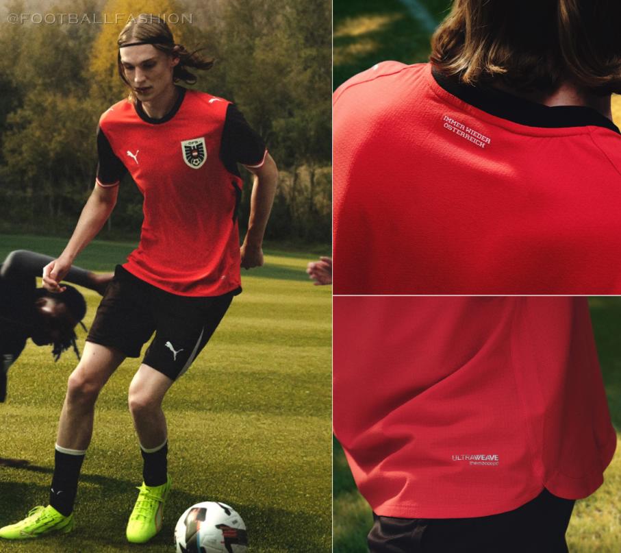 Austria Puma World Cup 2026 2026/27 Football Kit, 2027 Shirt, 26/27 Soccer Jersey, Camiseta de Futbol 2026-27, Camisa 26-27, Camisola, Trikot, Maglia, Maillot