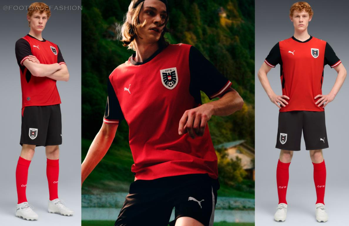Austria Puma World Cup 2026 2026/27 Football Kit, 2027 Shirt, 26/27 Soccer Jersey, Camiseta de Futbol 2026-27, Camisa 26-27, Camisola, Trikot, Maglia, Maillot