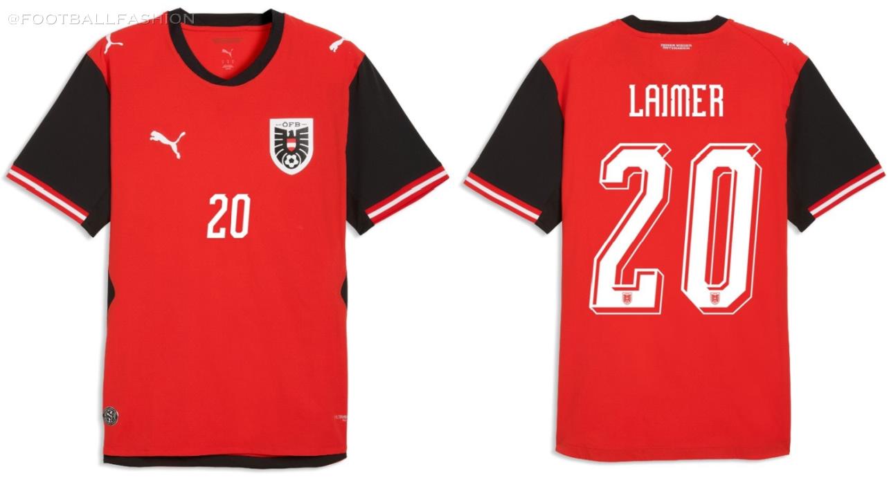 Austria Puma World Cup 2026 2026/27 Football Kit, 2027 Shirt, 26/27 Soccer Jersey, Camiseta de Futbol 2026-27, Camisa 26-27, Camisola, Trikot, Maglia, Maillot
