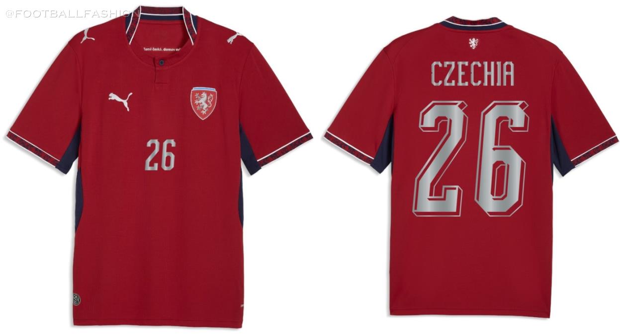 Czechia Puma 2026 2026/27 Football Kit, 2027 Shirt, 26/27 Soccer Jersey, Camiseta de Futbol 2026-27, Camisa 26-27, Camisola, Trikot, Maglia, Maillot, Dres
