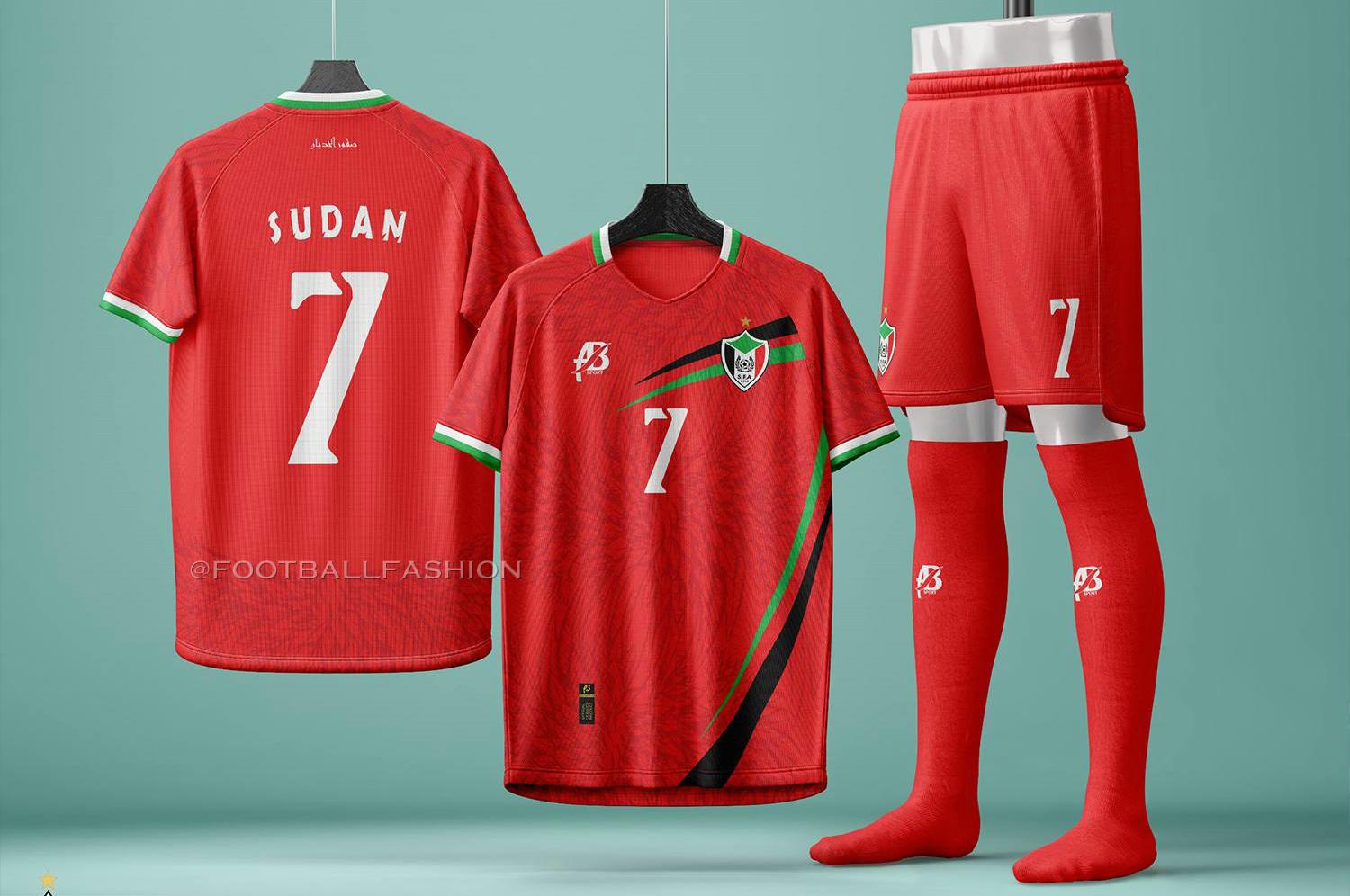 Sudan AFCON 2025 2026 2026/27 Football Kit, 2027 Shirt, 26/27 Soccer Jersey, Camiseta de Futbol 2026-27, Camisa 26-27, Camisola, Trikot, Maglia, Maillot
