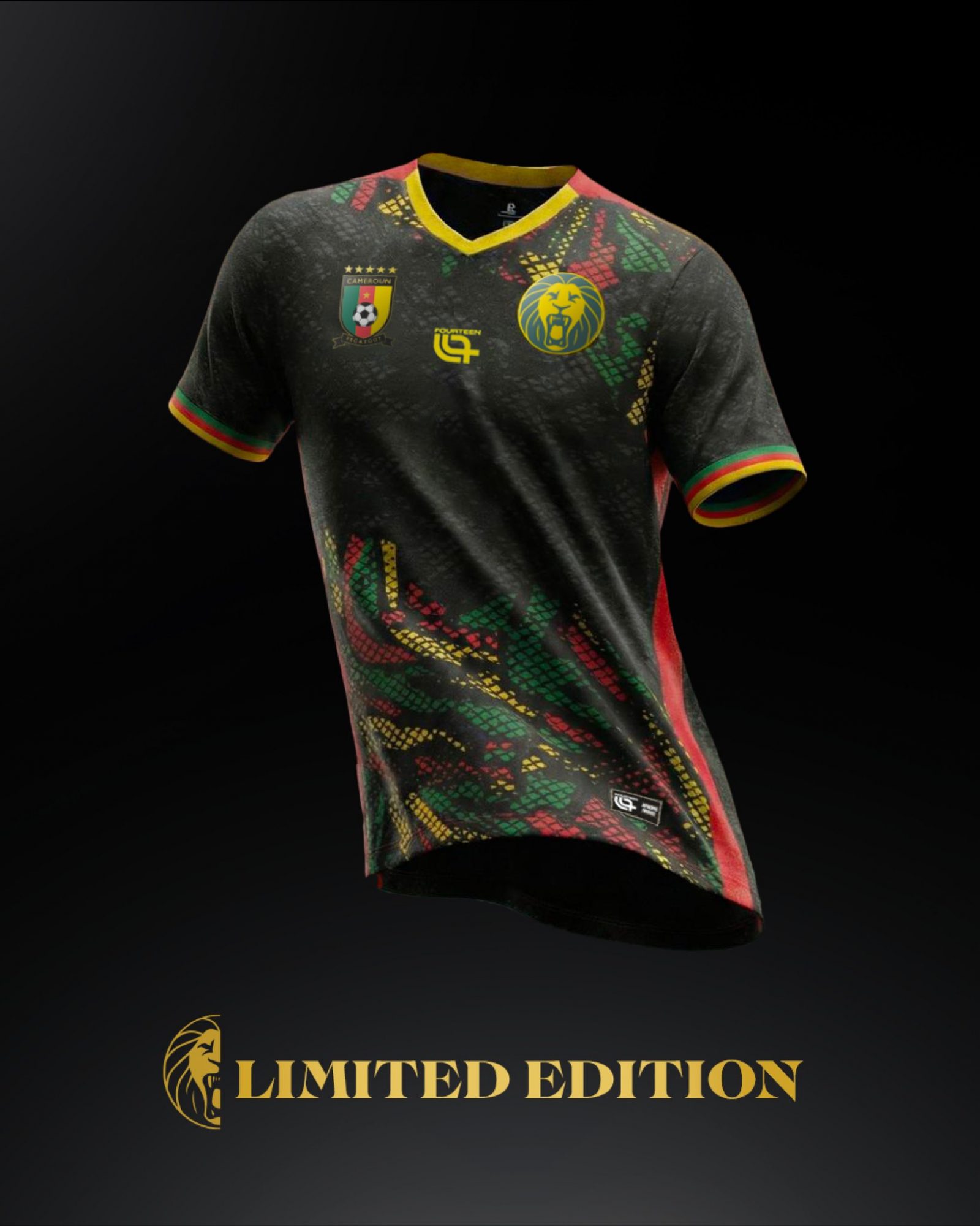 Maillot Cameroun/Cameroon Spécial rouge Player Version 2023/24 Maillot Cameroun/Cameroon Spécial rouge Player Version 2023/24