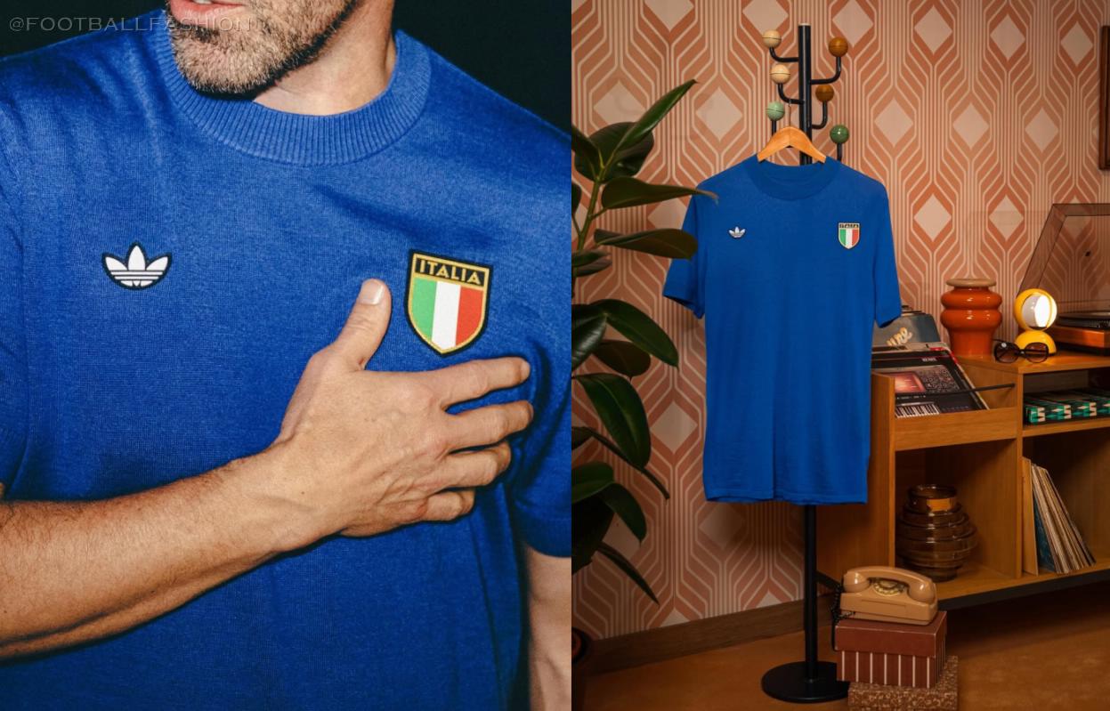 Italy 1970s adidas 2026/27 Football Kit, 2027 Shirt, 26/27 Soccer Jersey, Camiseta de Futbol 2026-27, Camisa 26-27, Camisola, Trikot, Maglia, Maillot
