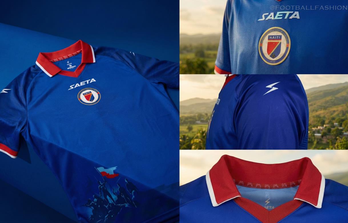 Haiti Saeta World Cup 2026 2026/27 Football Kit, 2027 Shirt, 26/27 Soccer Jersey, Camiseta de Futbol 2026-27, Camisa 26-27, Camisola, Trikot, Maglia, Maillot Ayiti
