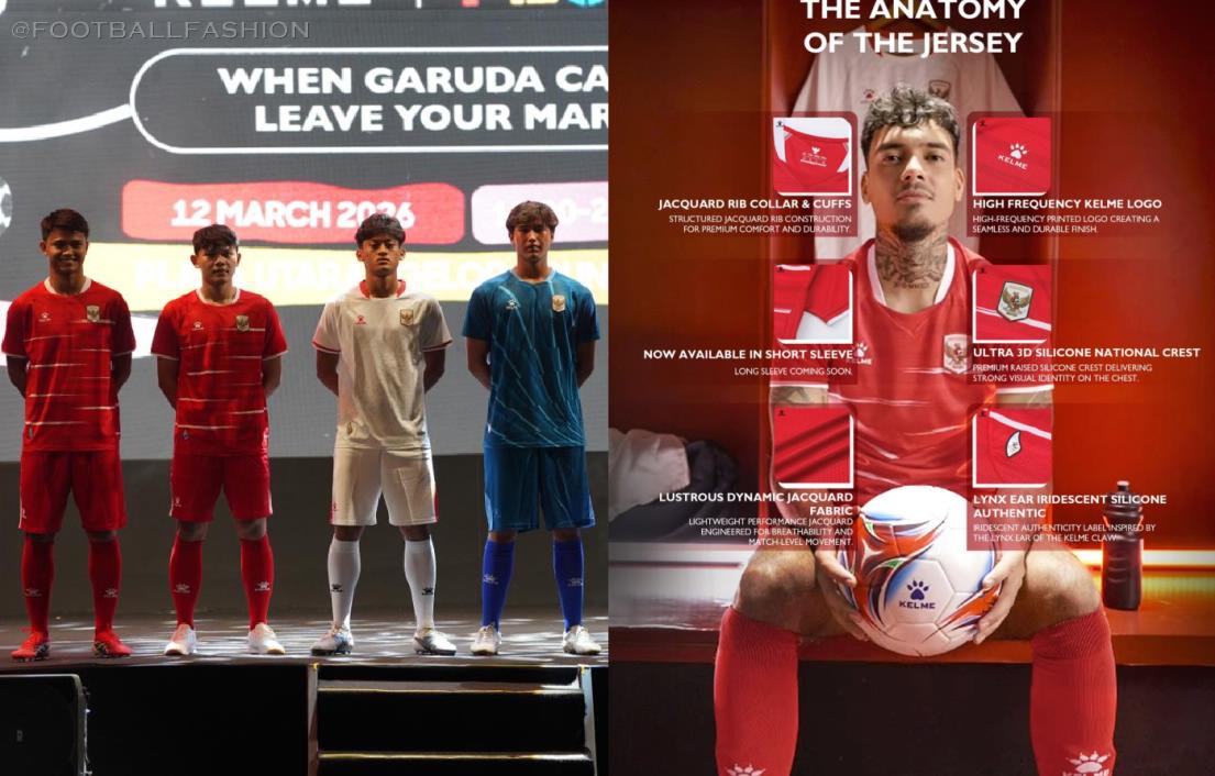 Indonesia Kelme 2026 2026/27 Football Kit, 2027 Shirt, 26/27 Soccer Jersey, Camiseta de Futbol 2026-27, Camisa 26-27, Camisola, Trikot, Maglia, Maillot
