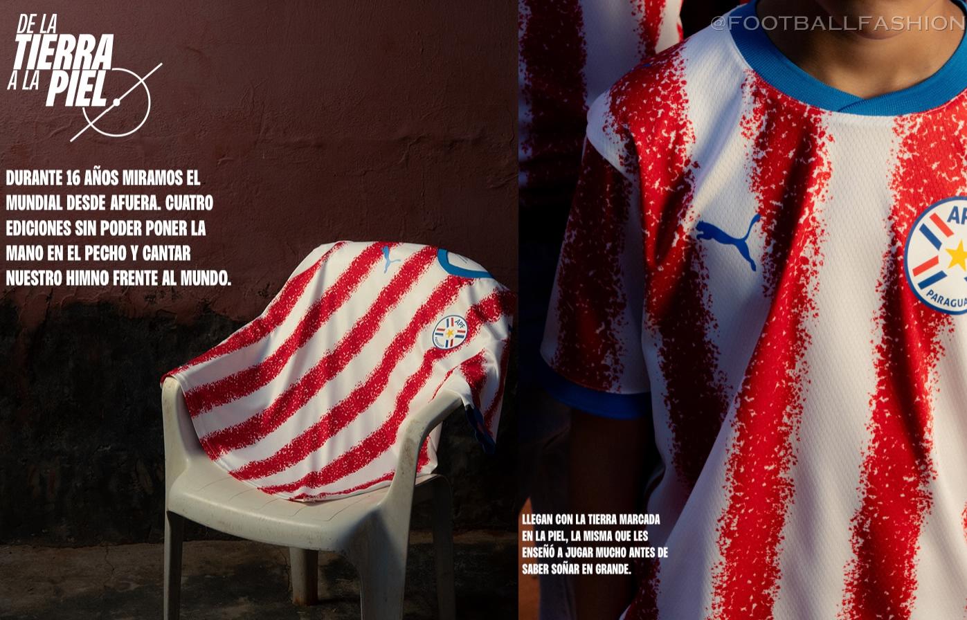 Paraguay Puma World Cup 2026 2026/27 Football Kit, 2027 Shirt, 26/27 Soccer Jersey, Camiseta de Futbol 2026-27, Camisa 26-27, Camisola, Trikot, Maglia, Maillot