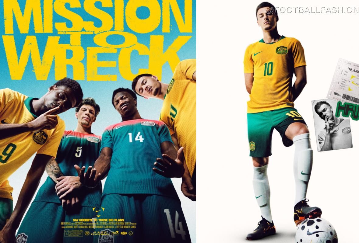Australia Nike World Cup 2026 2026/27 Football Kit, 2027 Shirt, 26/27 Soccer Jersey, Camiseta de Futbol 2026-27, Camisa 26-27, Camisola, Trikot, Maglia, Maillot
