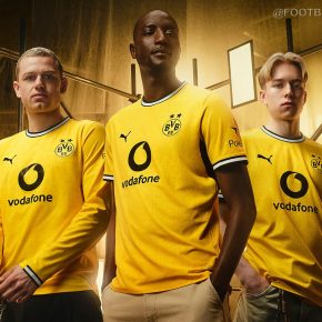 The new Borussia Dortmund 2026/27 Jersey featuring a yellow structural pattern inspired by the Minister Stein colliery and Dortmunder U.