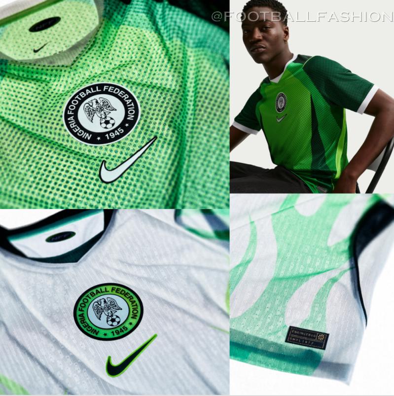 Nike Nigeria 2026/27 Jersey featuring a centered NFF crest and dot-matrix pattern.