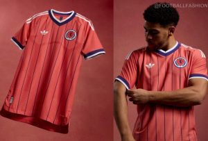 Scotland 2026 away kit adidas red jersey purple pinstripes World Cup 2026