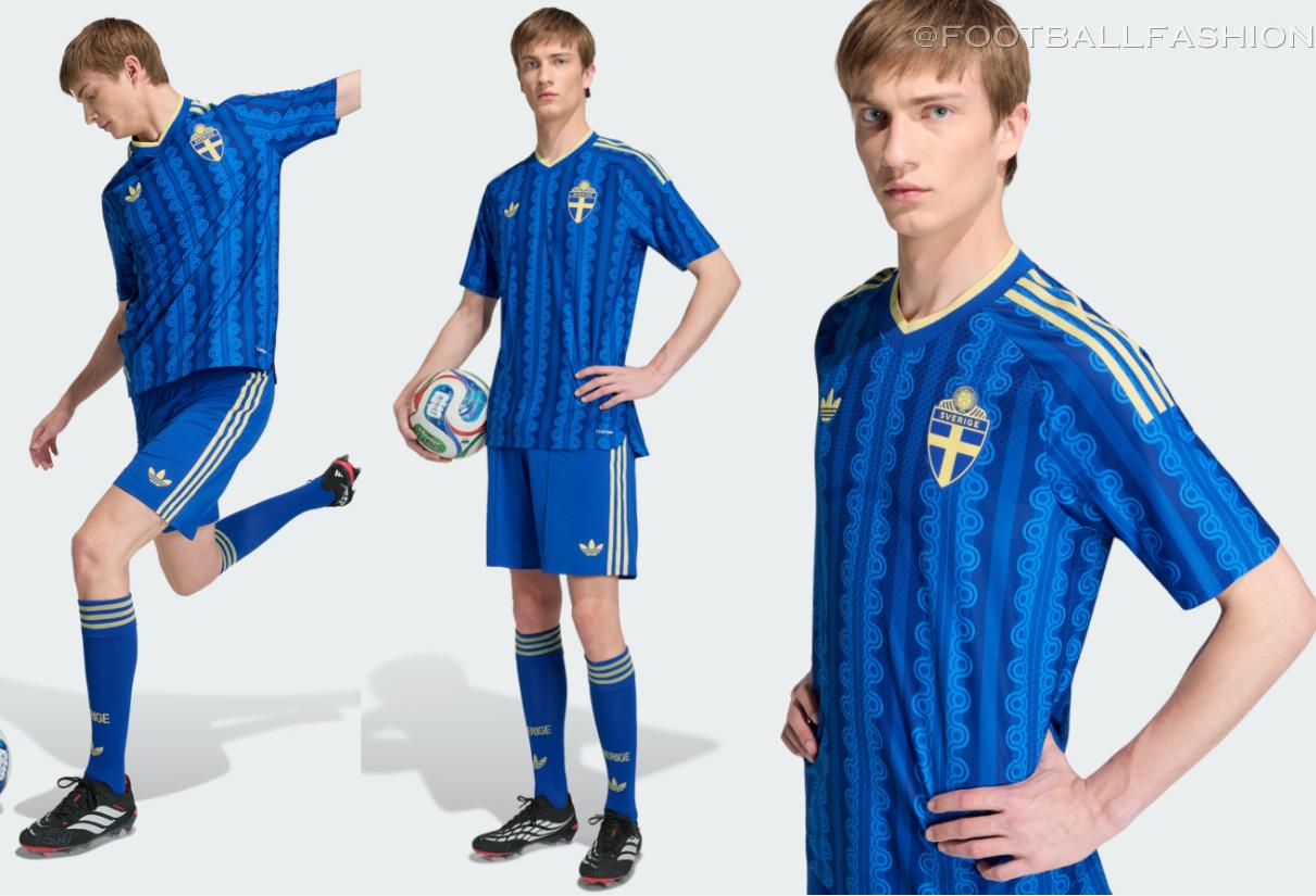 Sweden World Cup 2026 jersey by adidas featuring the yellow Trefoil logo and national team crest