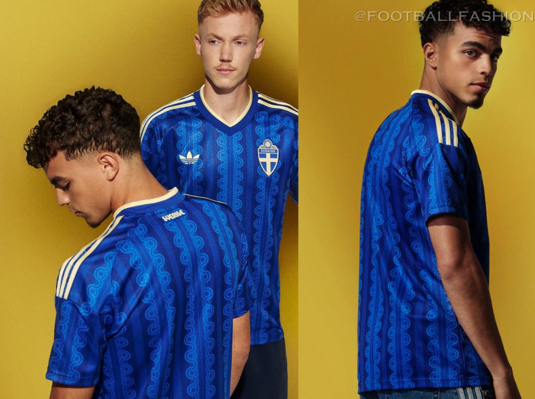 Sweden World Cup 2026 jersey by adidas featuring the yellow Trefoil logo and national team crest
