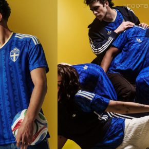 Sweden World Cup 2026 jersey by adidas featuring the yellow Trefoil logo and national team crest