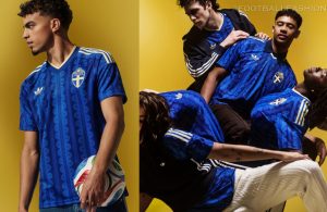 Sweden World Cup 2026 jersey by adidas featuring the yellow Trefoil logo and national team crest