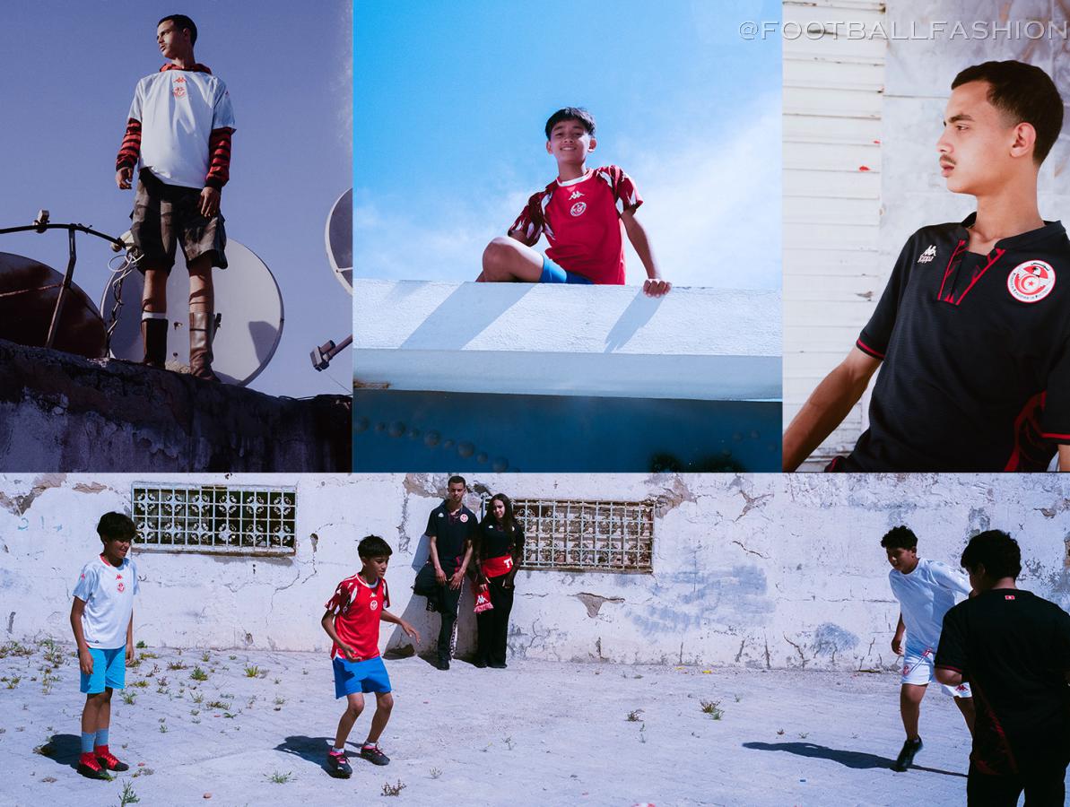 View of the new Tunisia World Cup 2026 jersey or kit by Kappa