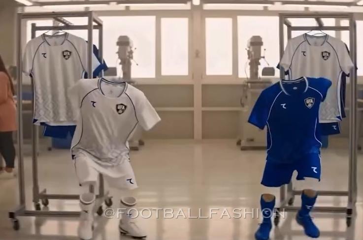 Uzbekistan World Cup 2026 home jersey by 7Saber featuring traditional patterns and UFA crest.