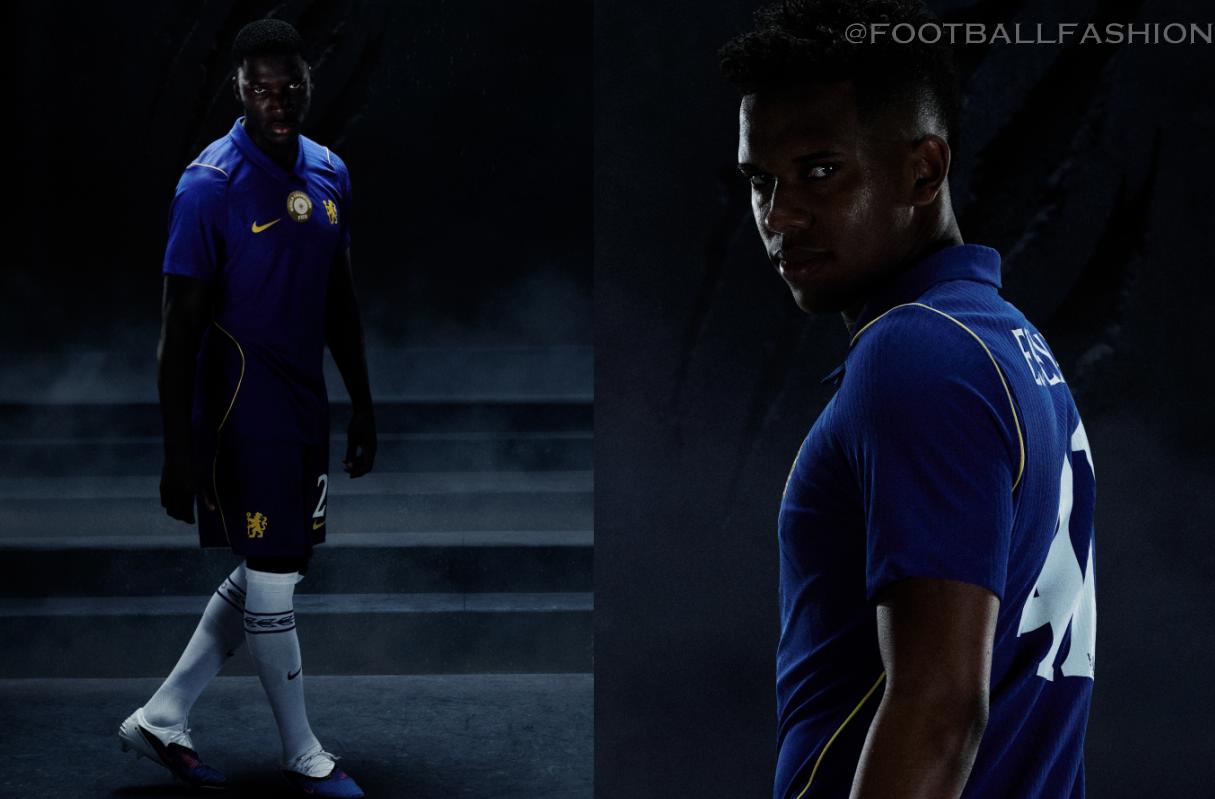 Blue Nike Chelsea 2026/27 jersey featuring a button-down collar and refreshed club crest