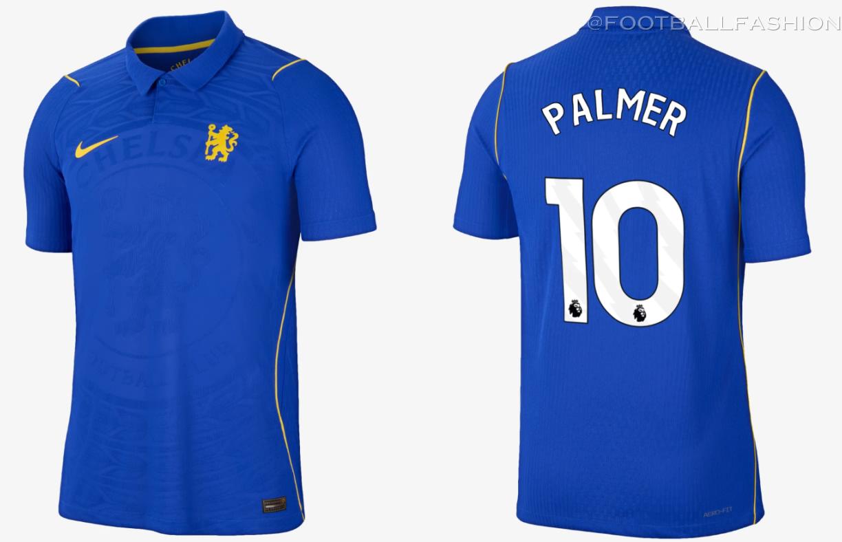 Blue Nike Chelsea 2026/27 jersey featuring a button-down collar and refreshed club crest