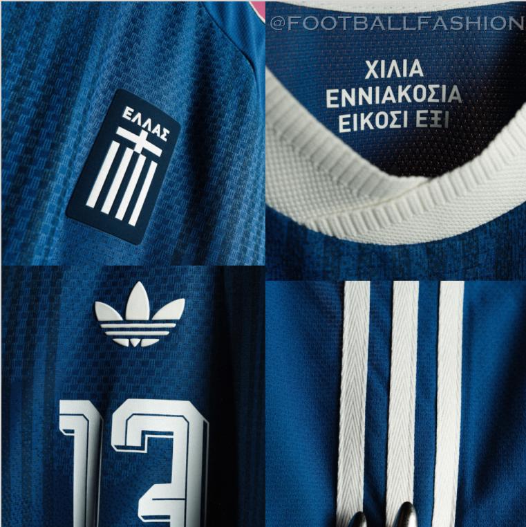 Blue adidas Greece 2026/27 jersey away kit