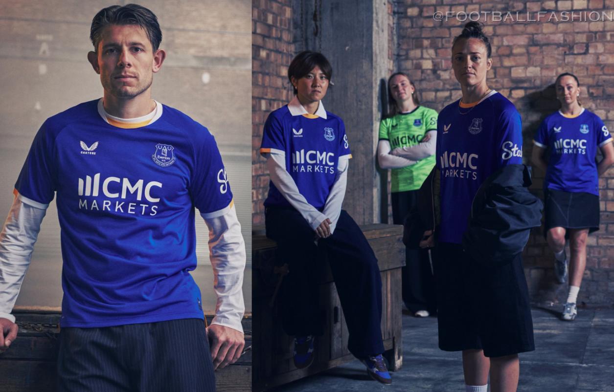 Everton Football Club 2026/27 Castore home jersey with trinity amber trim