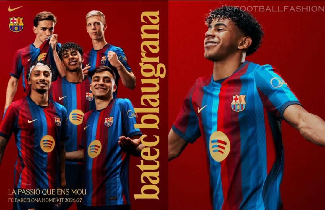 FC Barcelona 2026/27 Nike home jersey with blaugrana stripes