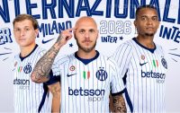 Inter Milan 2026/27 Jersey in white with blue pinstripes and IM monogram crest by Nike