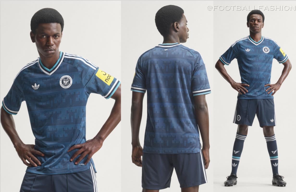 Newcastle 2026 Kit adidas night navy away jersey with vintage crest