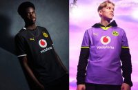 Borussia Dortmund 2026/27 kit featuring the all-black away shirt and bright purple third shirt by PUMA.