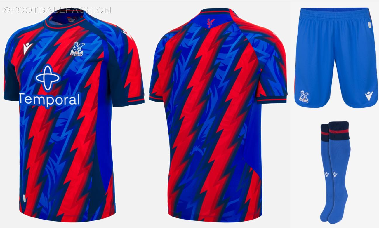Crystal Palace 2026/27 away and third jersey by Macron with eagle graphic design