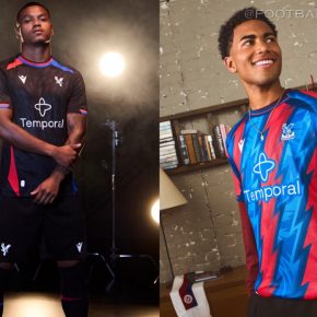 Crystal Palace 2026/27 away and third jersey by Macron with eagle graphic design