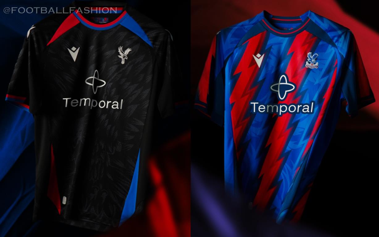 Crystal Palace 2026/27 away and third jersey by Macron with eagle graphic design