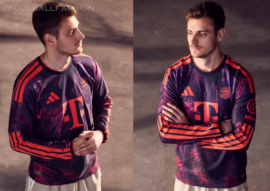 FC Bayern Munich 2026/27 adidas Champions League kit in navy-purple with red trim