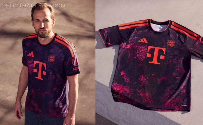 FC Bayern Munich 2026/27 adidas Champions League kit in navy-purple with red trim