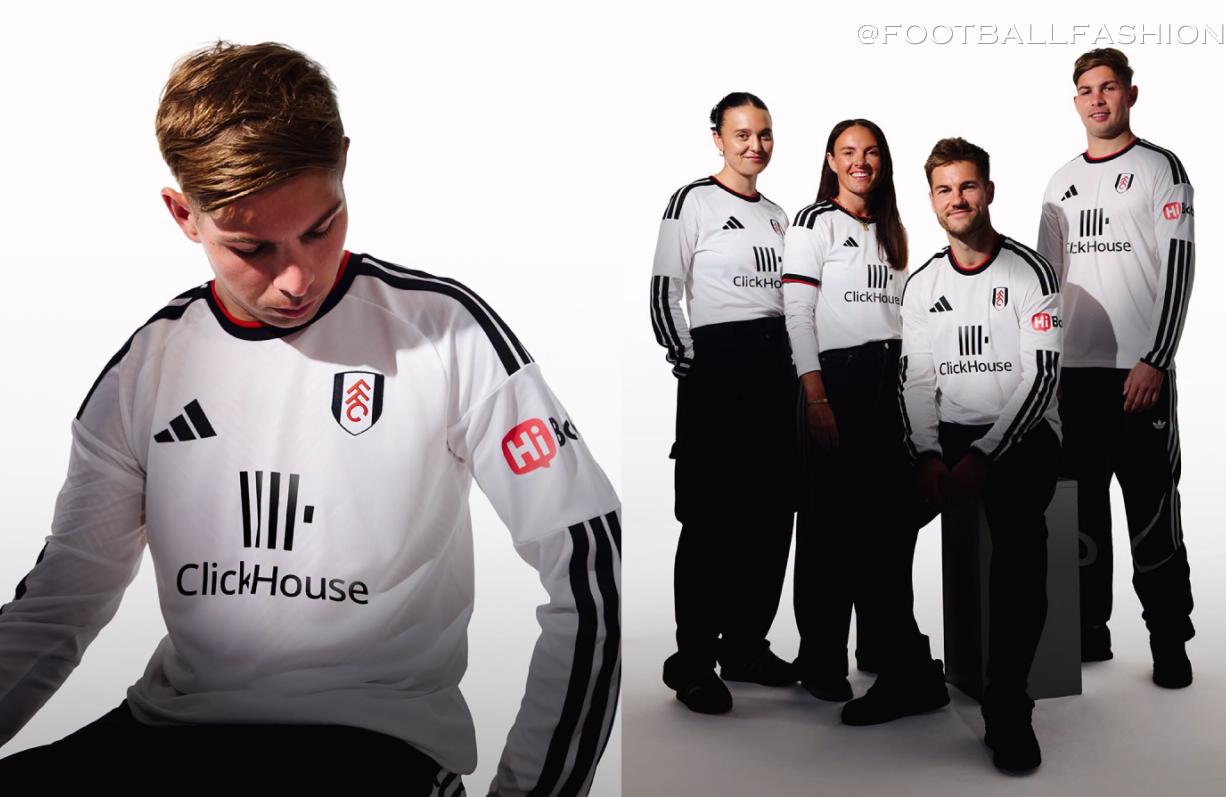 Fulham Football Club 2026/27 adidas home jersey, white shirt with three stripes