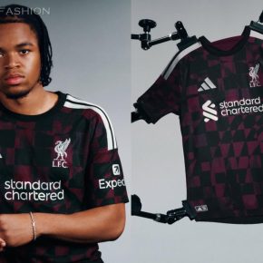 Liverpool 2026/27 adidas third kit in black with maroon and silver detailing