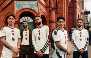 Manchester United 2026/27 adidas third kit ivory jersey with rose pattern