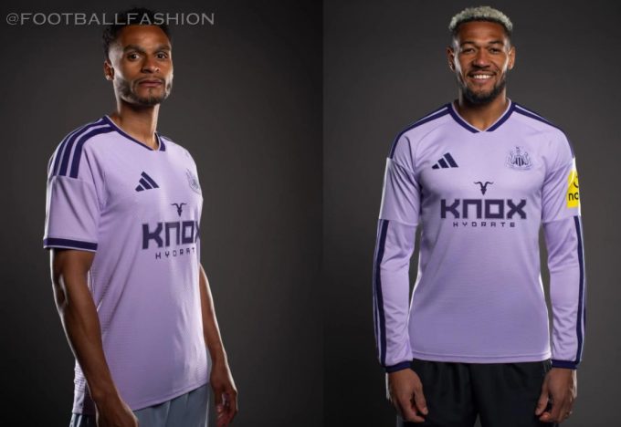 Newcastle United 2026/27 adidas third kit jersey in Fresh Lilac