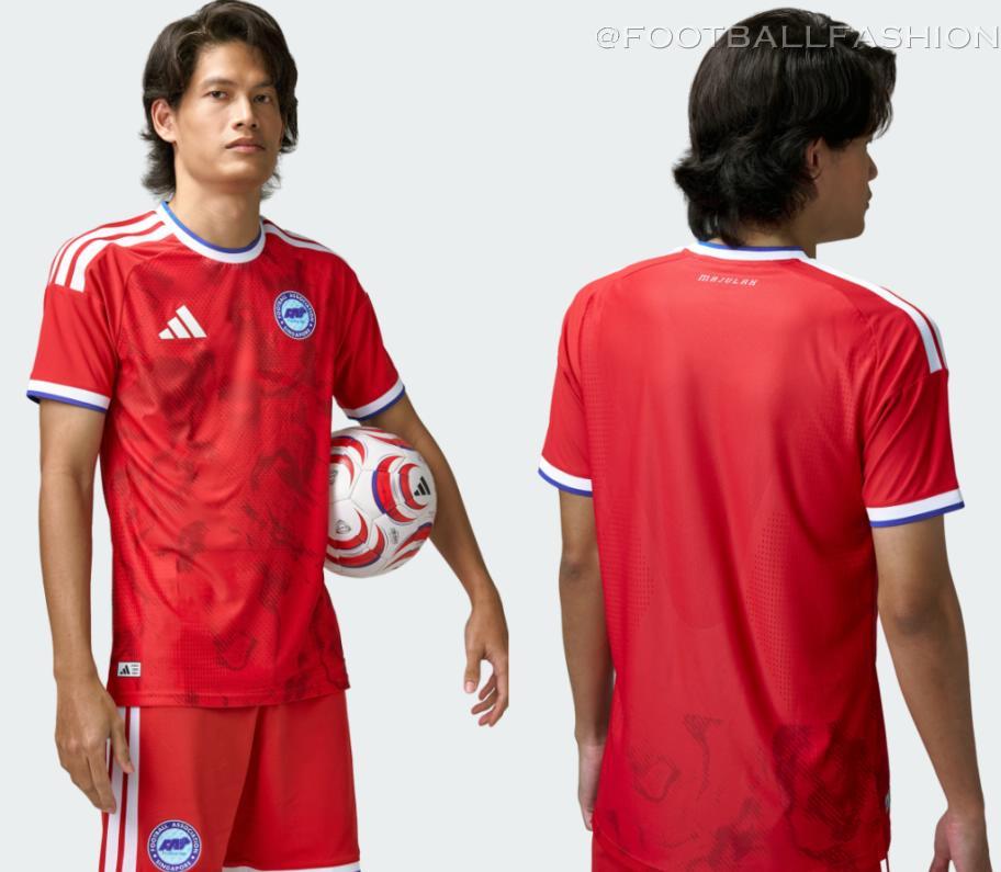 Singapore 2026/27 Jersey adidas home and away national football kits showing red and light blue designs.