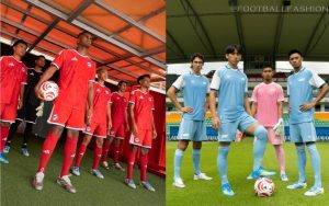 Singapore 2026/27 Jersey adidas home and away national football kits showing red and light blue designs.