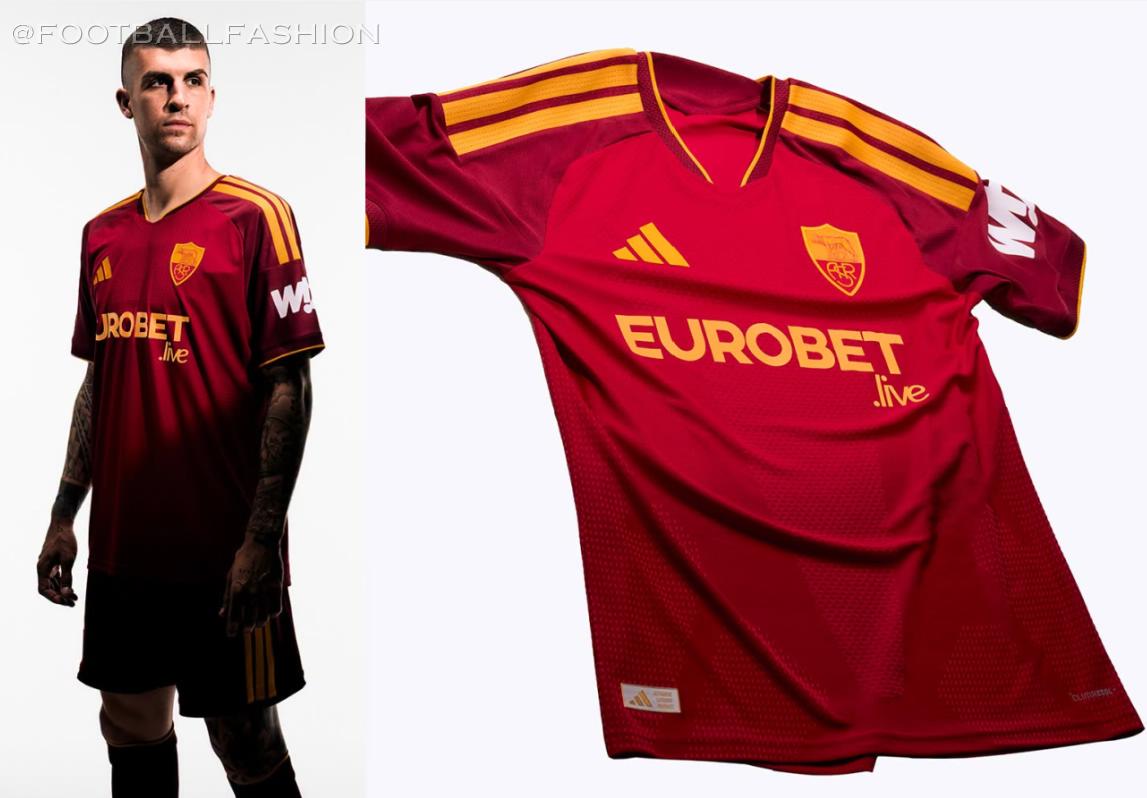 AS Roma 2026/27 adidas home, away, and third kit jerseys