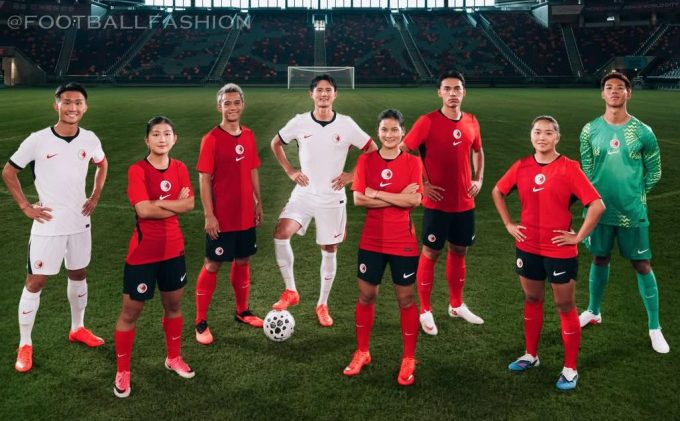 Hong Kong 2026/27 Nike home red and away white jerseys