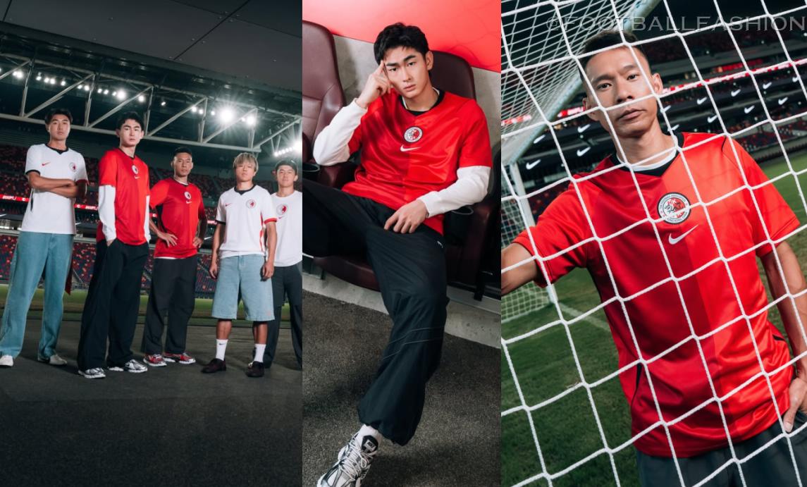 Hong Kong 2026/27 Nike home red and away white jerseys